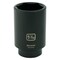 Dynamic 1/2" Drive Deep Socket, Black Phosphate, Tools 1/2" Drive 6 Point SAE, 1-7/16" Deep Length D014546 - alternate 1